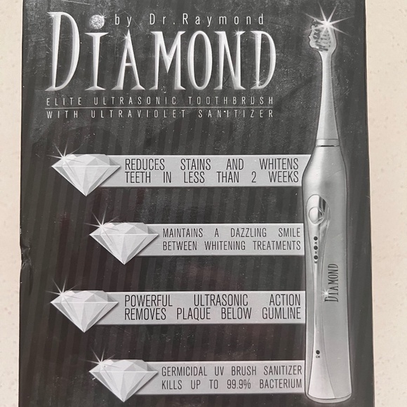 Diamond Elite-Ultrasonic Toothbrush w UV Sanitizer - Picture 1 of 5